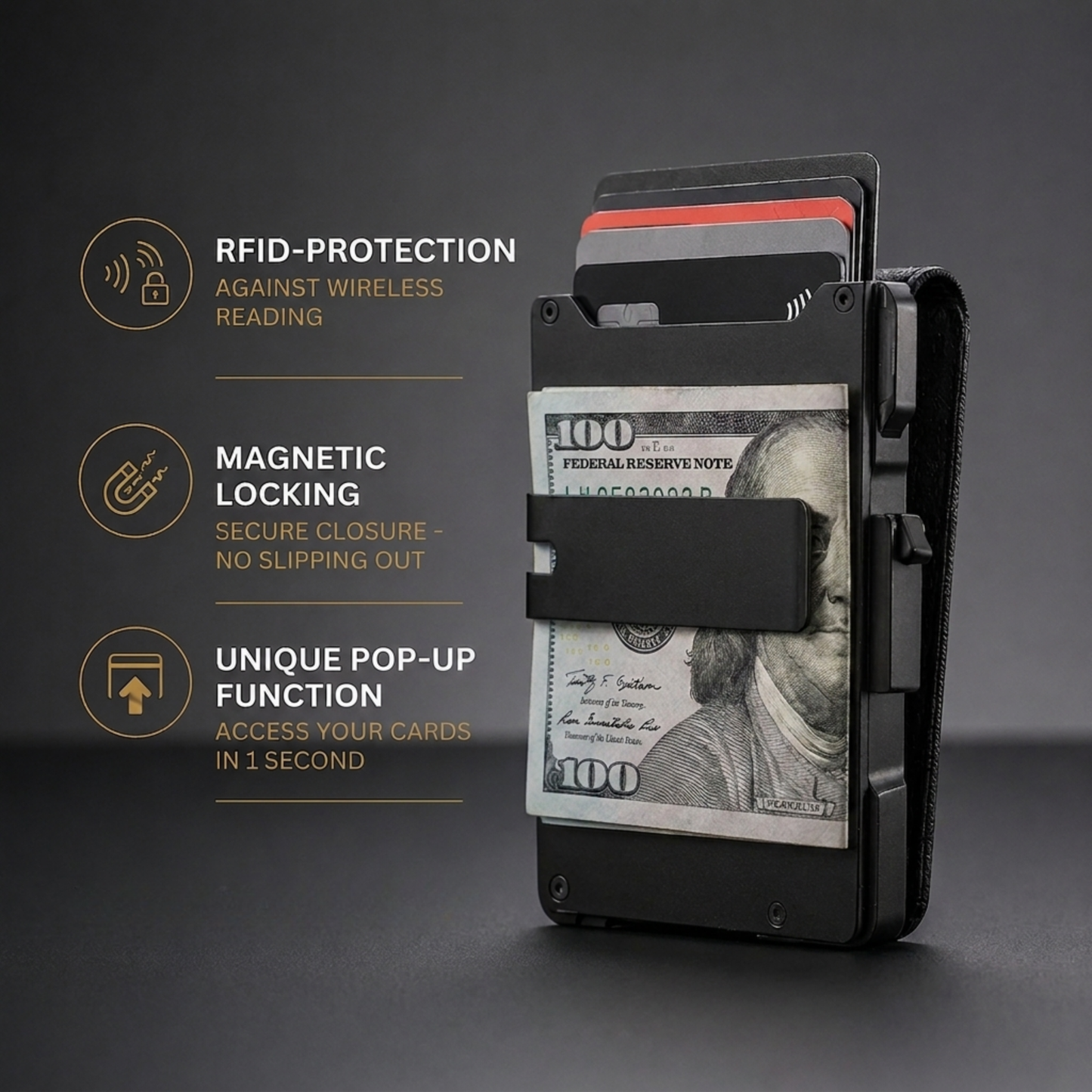 VeyVault® Minimalist Wallet - Maximum Capacity. Minimal Footprint.