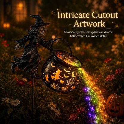 🎁Today 49% OFF 🎃 Halloween Witch Cauldron Garden Light