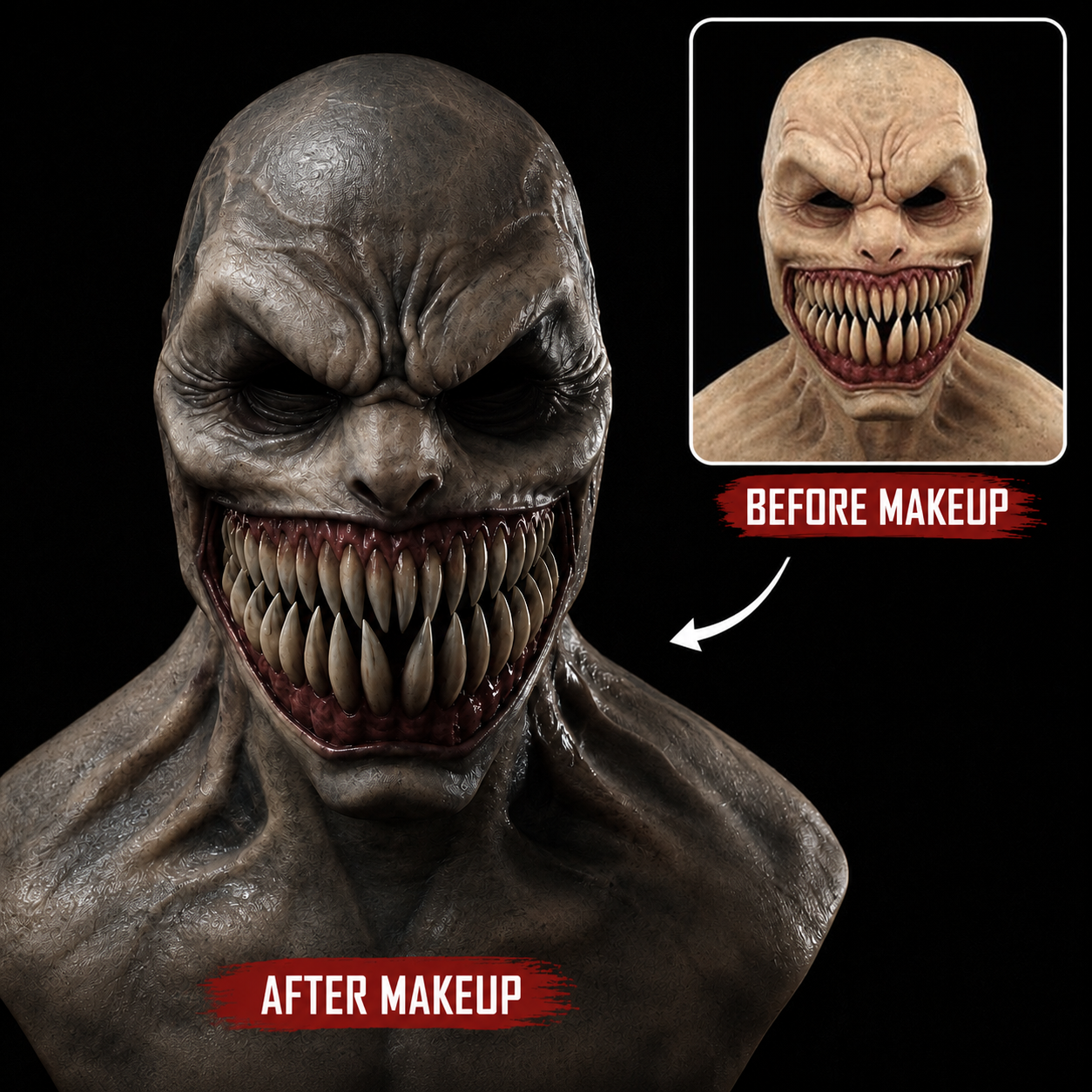 HauntFace™ Ultra-Realistic Halloween Mask – Full Head Transformation