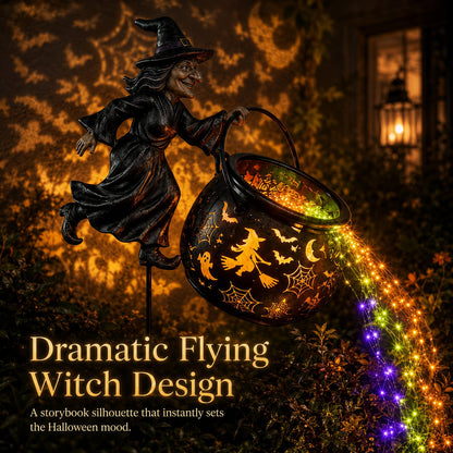 🎁Today 49% OFF 🎃 Halloween Witch Cauldron Garden Light