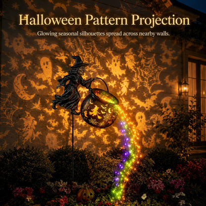 🎁Today 49% OFF 🎃 Halloween Witch Cauldron Garden Light
